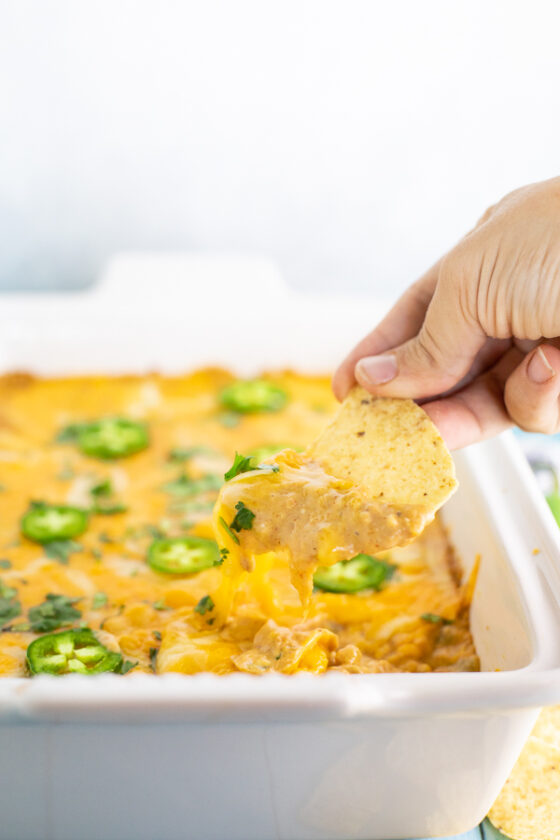 Texas Trash Dip Recipe Warm Cheesy Bean Dip