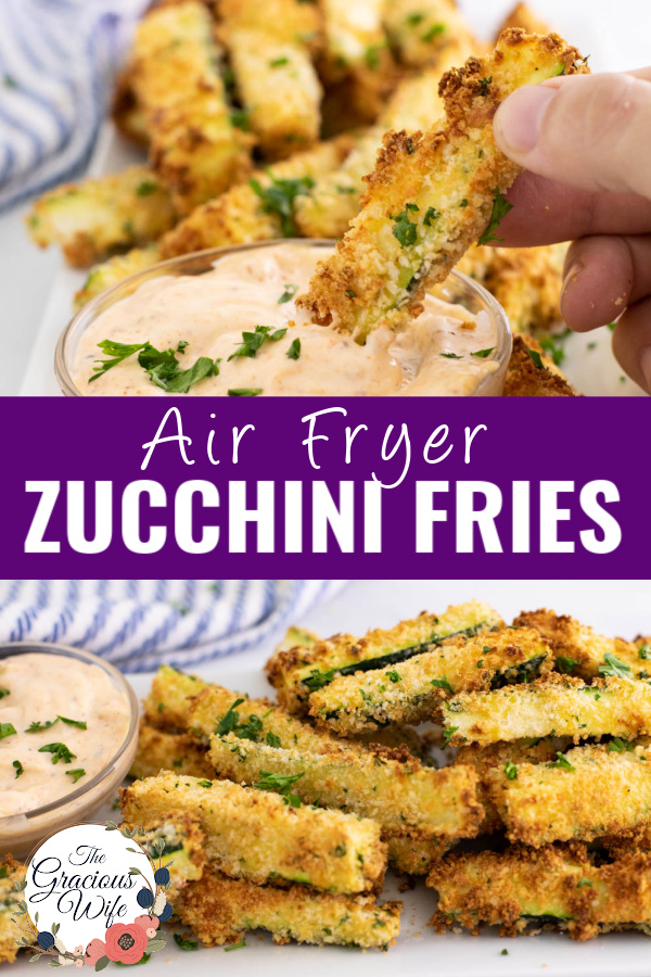 Air Fryer Zucchini Fries Recipe The Gracious Wife