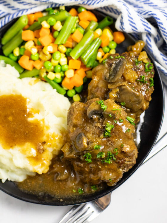 Juicy Salisbury Steaks in Mushroom Gravy Ready in Minutes!